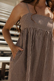 Apple Picking Gingham Dress