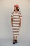 Apple Pie Stripe Midi