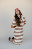 Apple Pie Stripe Midi