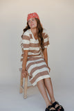 Apple Pie Stripe Midi