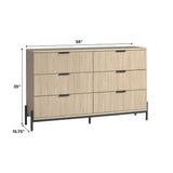 Paris Modern Scandinavian Reeded Dresser