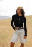 Edith Ruffle Cardigan