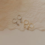 April Raindrop Dangle Hoops