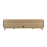 Hamkke Boho 2-Door Faux Rattan TV Stand
