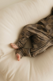 Faded Brown Checkerboard | Bamboo Zip Pajamas