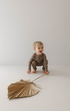 Faded Brown Checkerboard | Bamboo Zip Pajamas