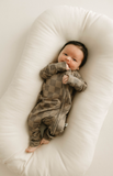 Faded Brown Checkerboard | Bamboo Zip Pajamas