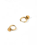 Huggie Charm Earrings - Dakota Heart