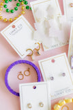 Huggie Charm Earrings - Nola 8mm