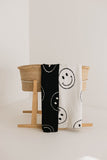Plush Blanket | Just Smile Black & Ivory