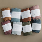 Plum Bamboo Stretch Crib Sheet