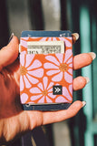 Pink Flower Thread Wallet l ROOLEE