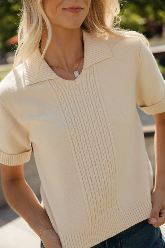 Edwards Cable Knit Blouse
