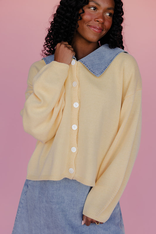 First Light Balloon Sleeve Cardi