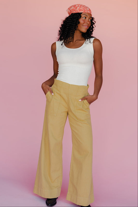 Free People Breezy Denim Pull On Pants