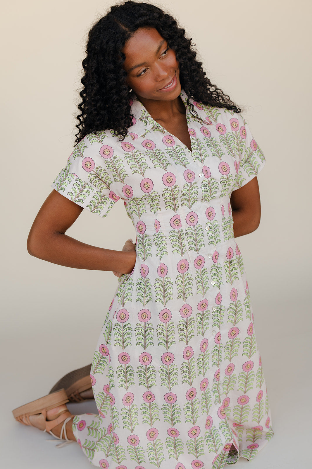 Pretty In Petals Midi Dress