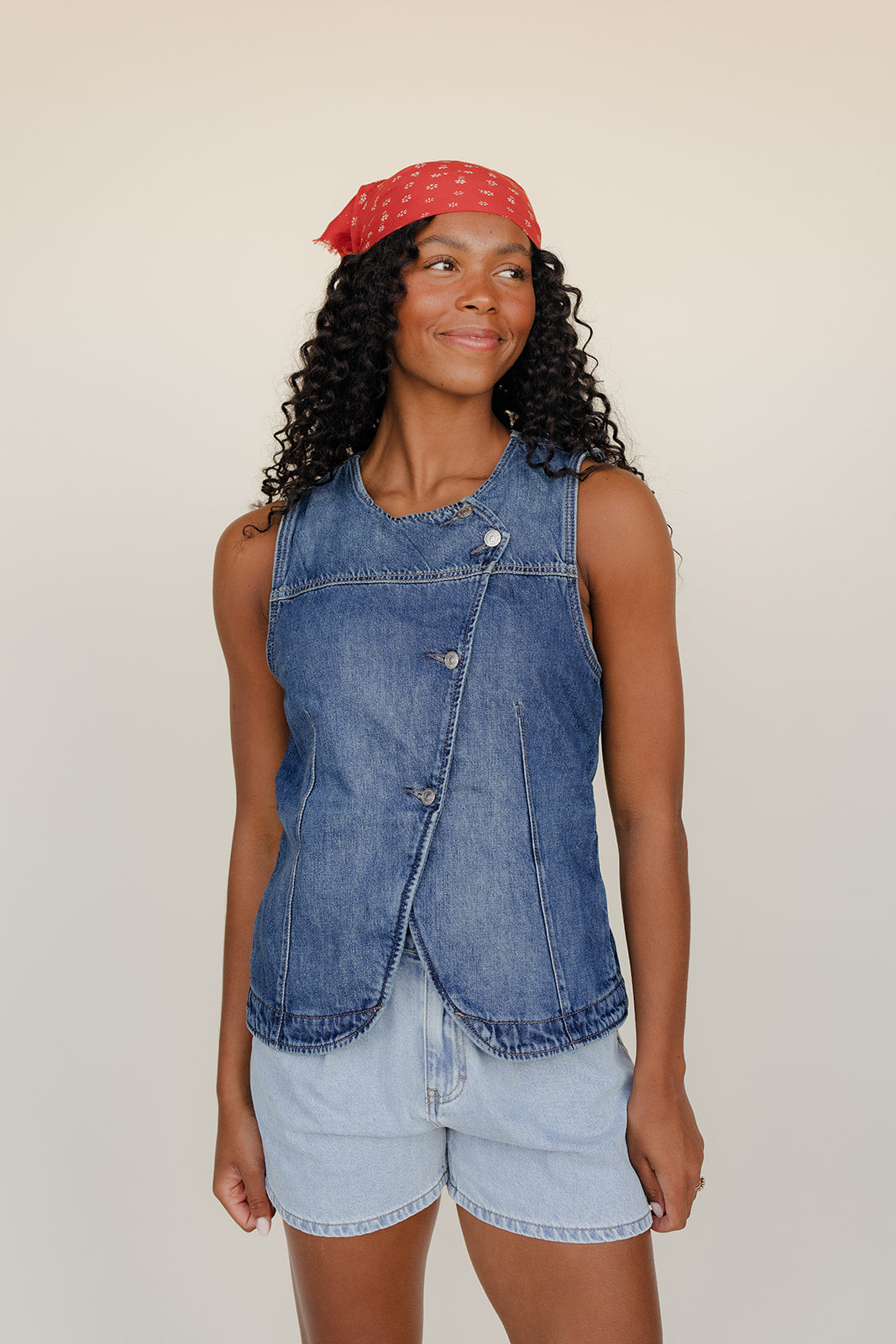 Free People Maris Denim Vest