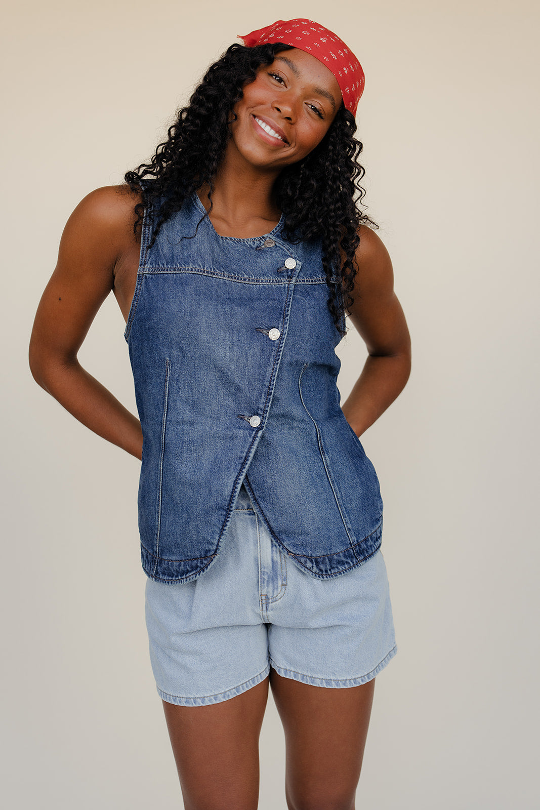 Free People Maris Denim Vest