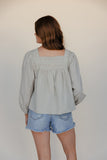 Morning Mist Detail Blouse