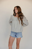 Morning Mist Detail Blouse