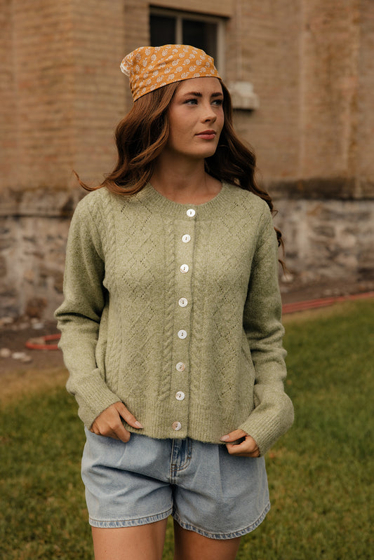 Olive Branch Knit Cardigan