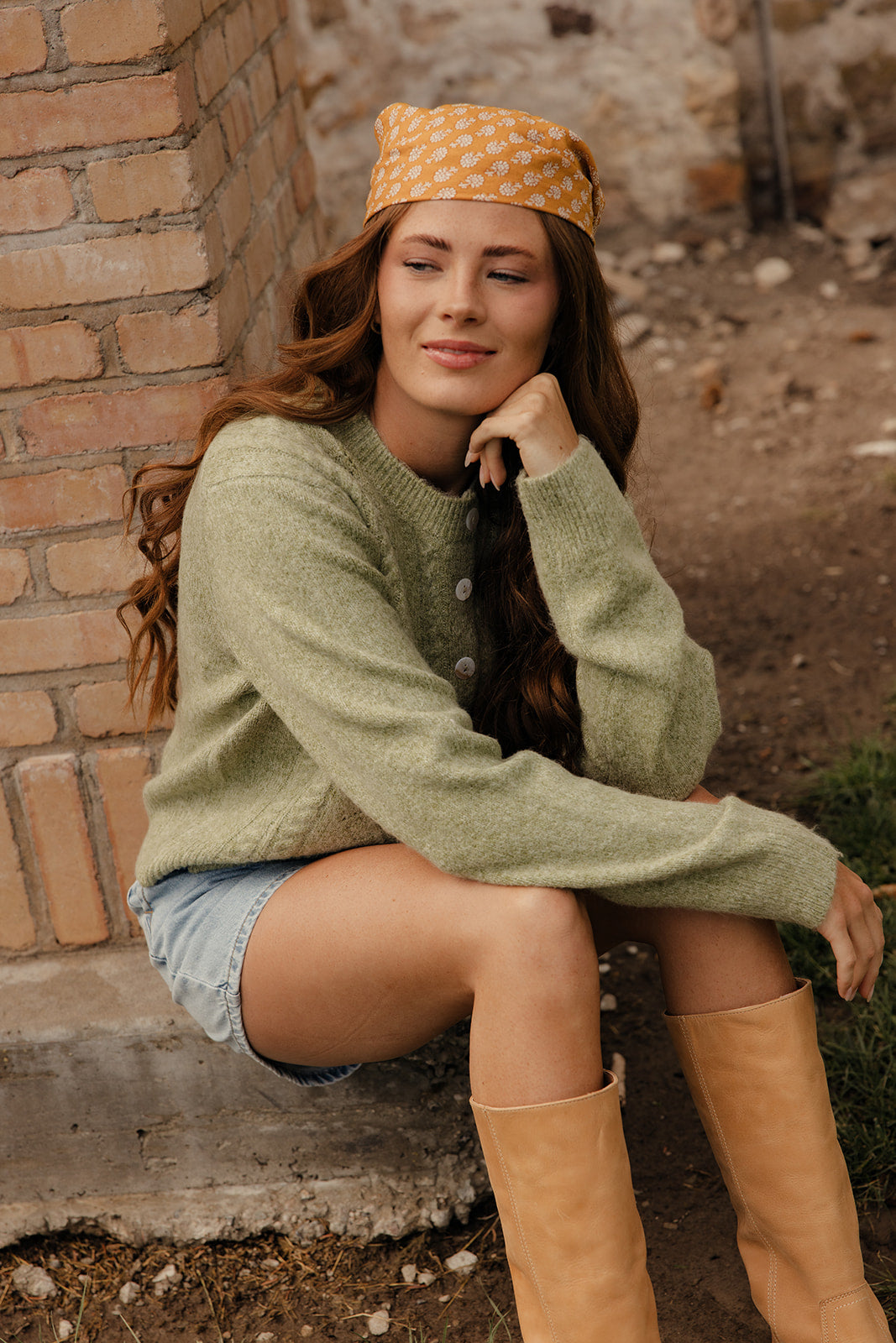 Olive Branch Knit Cardigan
