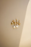 Gold Starfish Earring Charms
