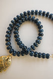 Navy Necklace + Fish Pendant