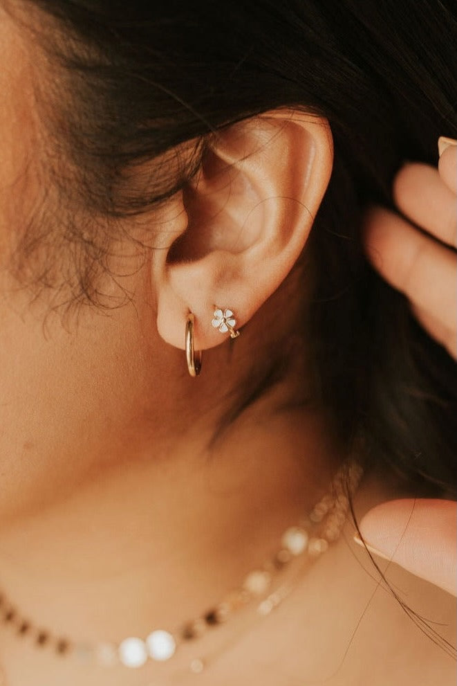 Flower Mini Hoops