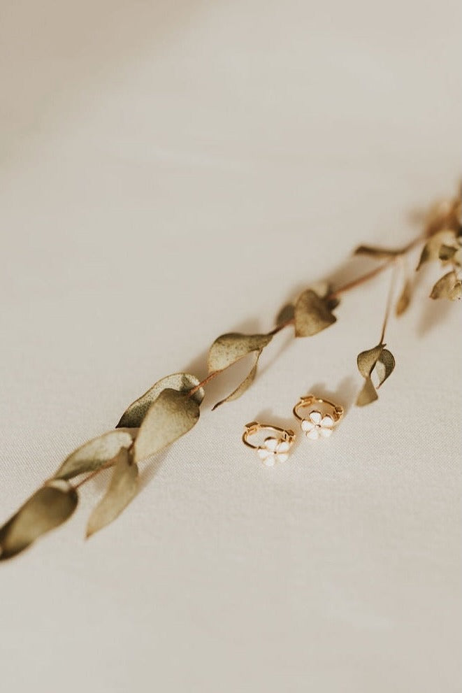 Flower Mini Hoops