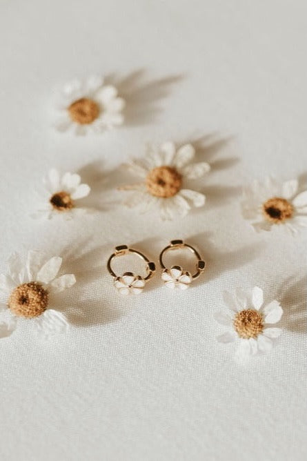 Flower Mini Hoops