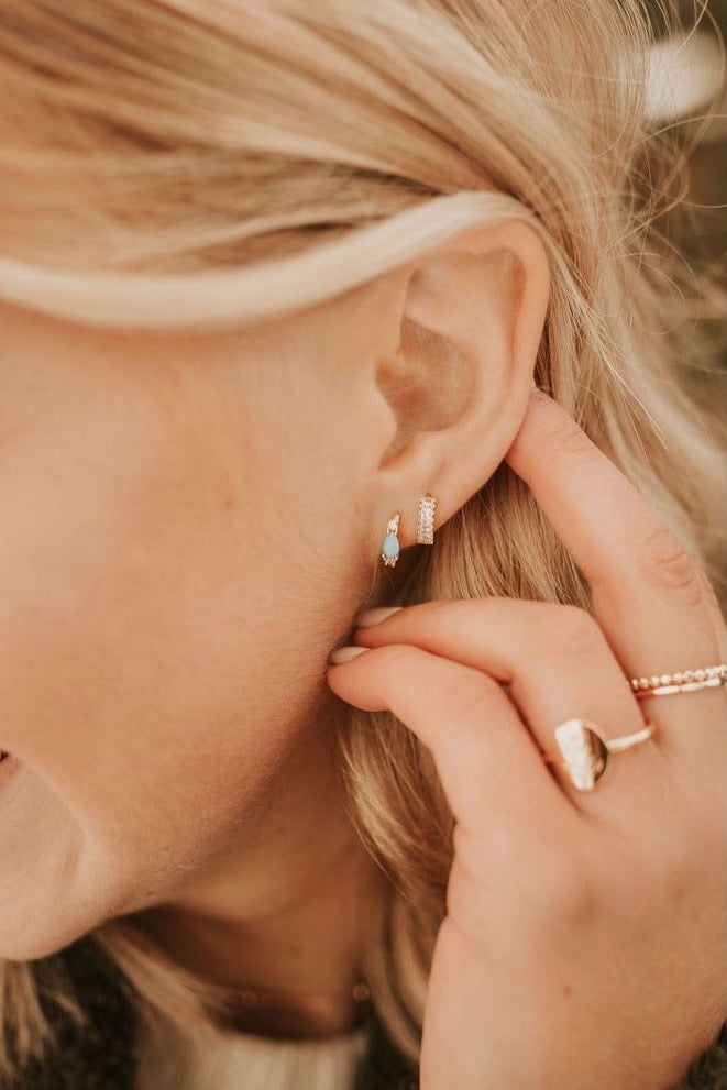 Ivy Diamond Hoops
