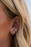 Black & White Checkered Hoops
