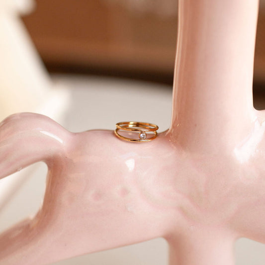 Rosie Double Band Diamond Ring