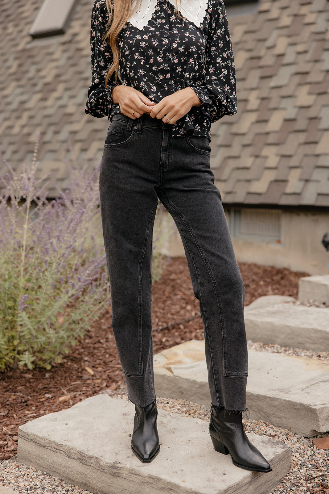 Free People Risk Taker Mid Rise Straight Jeans