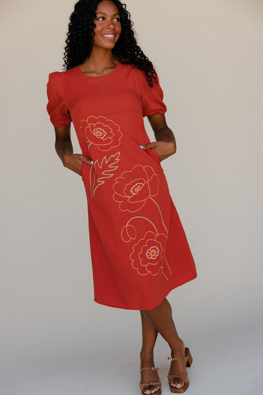 Scribble + Bloom Floral Dress