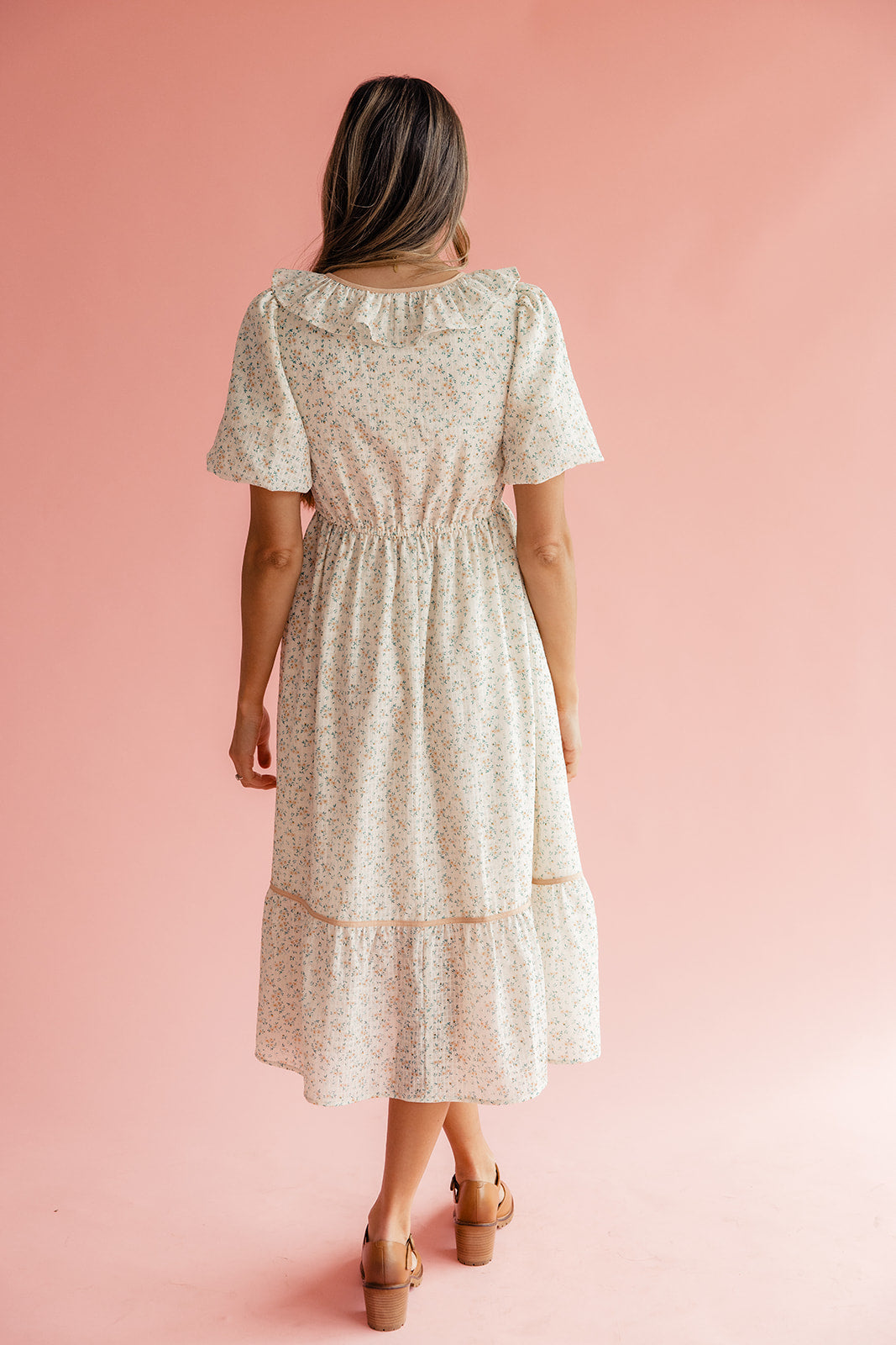 Jill Ruffle Tie Dress