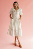 Jill Ruffle Tie Dress