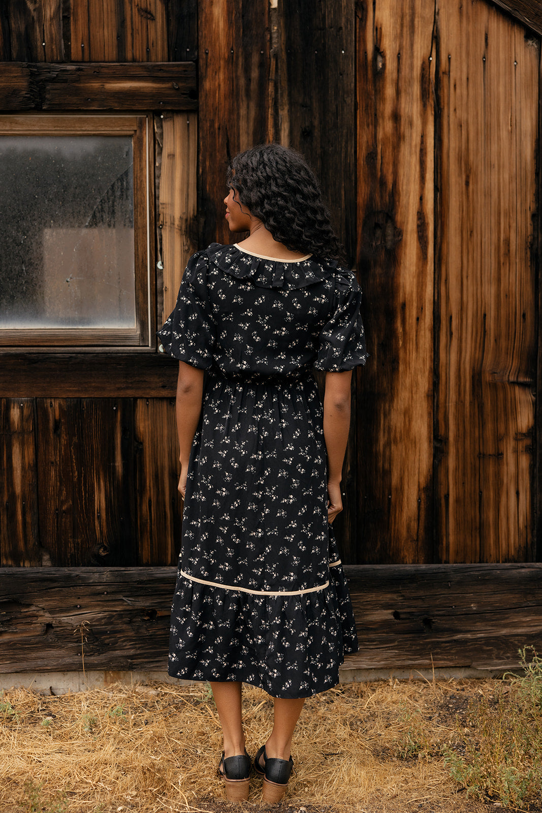 Jill Ruffle Tie Dress