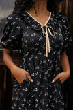Jill Ruffle Tie Dress