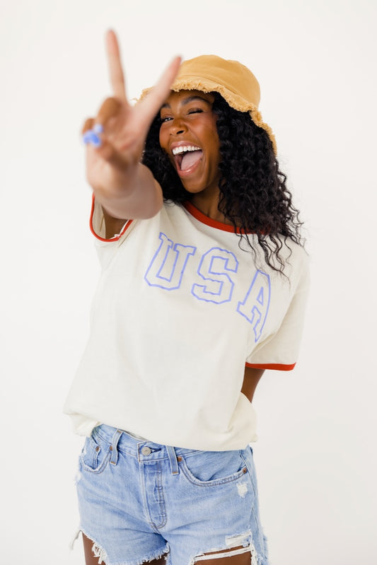 USA Ringer Tee | ROOLEE