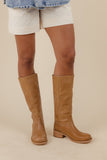 Steve Madden Riggs Leather Square Toe Boots