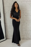Black Sequin Dress | ROOLEE