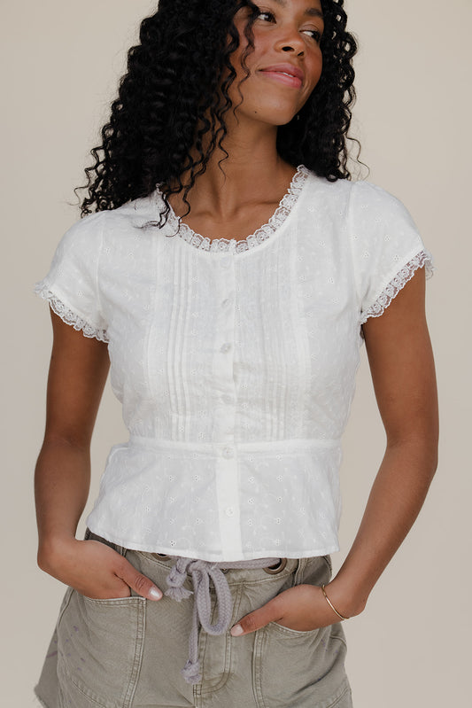 Clean Slate Lace Blouse