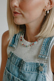 Mixed Gemstone + Pearl Necklace