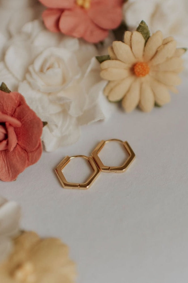 Hexagon Huggies
