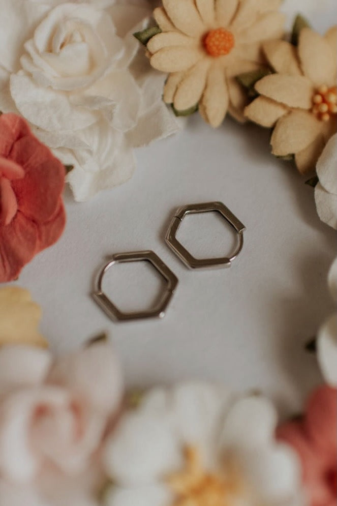 Hexagon Huggies