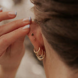 Bow Flat Back Studs
