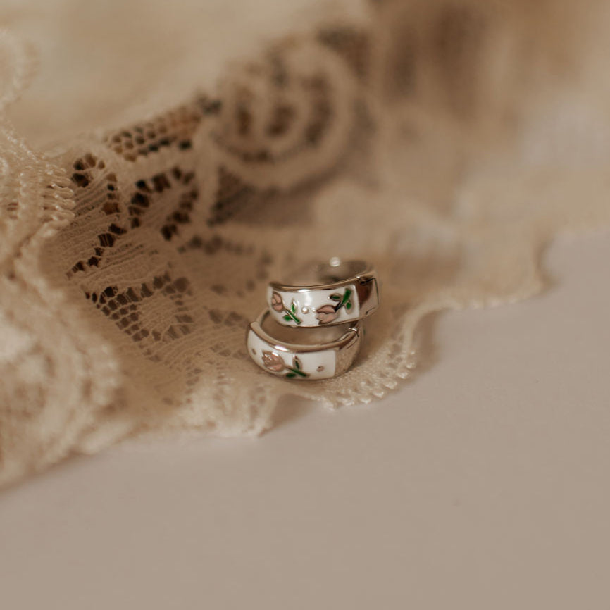 Eloise Tea Cup Hoops