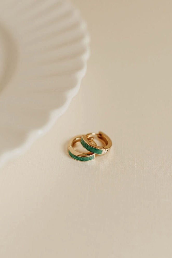 AZ Turquoise Hoops